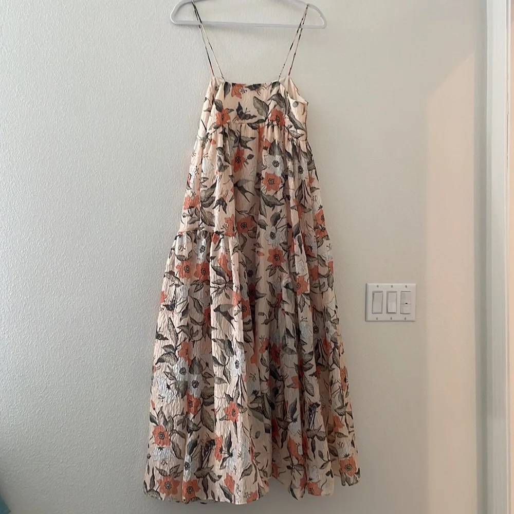 Astrid Floral Empire Waist Midi Dress - Picture 6 of 10